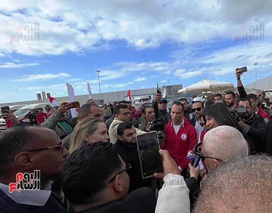 جانب من زيارة انجلينا جولى