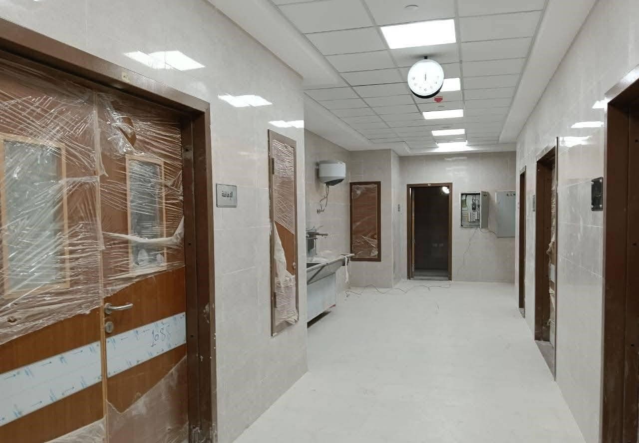 التجهيزات النهائية بالمستشفى التجهيزات النهائية بالمستشفى