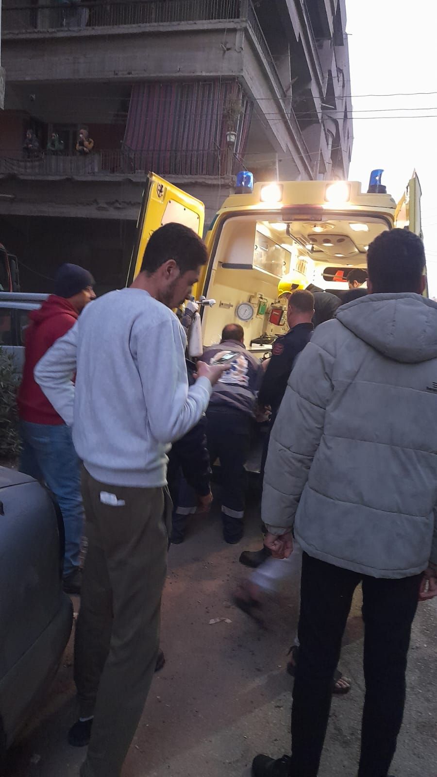 لحظات نقل المصابين