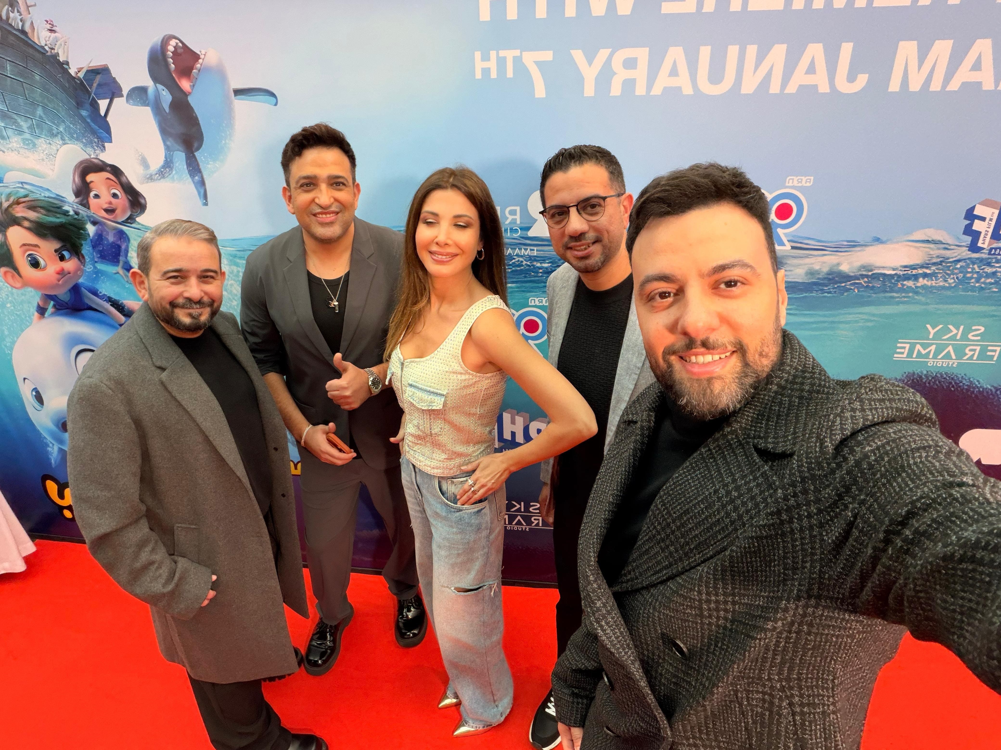 نانسي عجرم وأحمد عادل وتامر حسين ومدين يحضرون العرض الخاص لفيلم بطل الدلافين بدبي (2) نانسي عجرم وأحمد عادل وتامر حسين ومدين يحضرون العرض الخاص لفيلم بطل الدلافين بدبي (2)