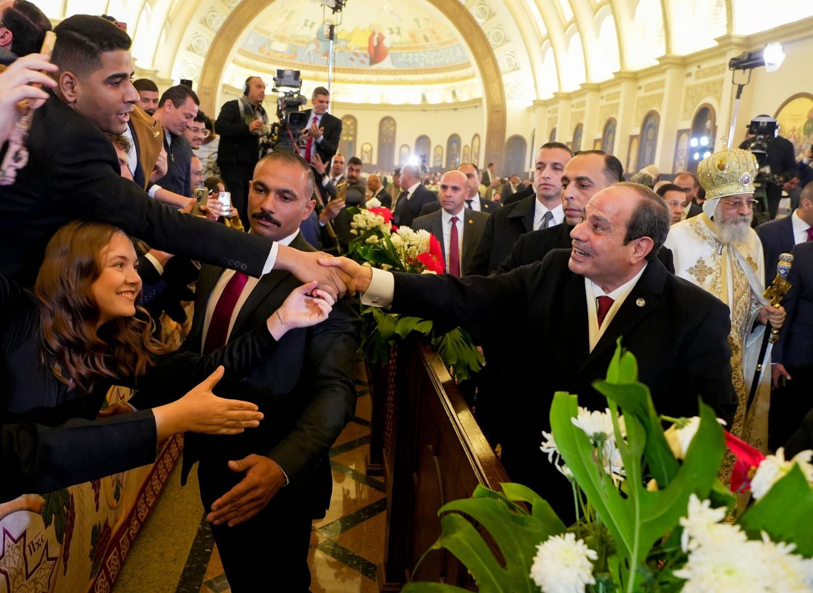 الترحيب بالرئيس السيسى الترحيب بالرئيس السيسى