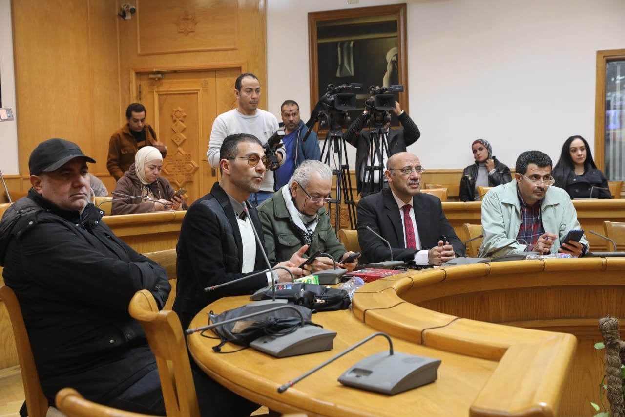 مؤتمر صحفي من مهرجان المسرح العربى مؤتمر صحفي من مهرجان المسرح العربى