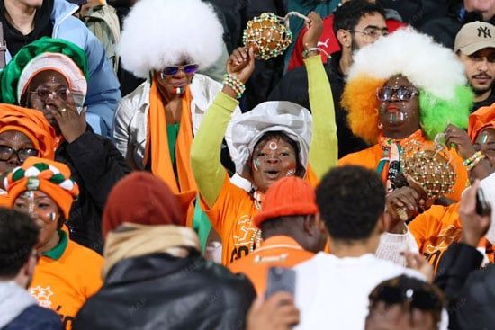 أجواء حماسية من قبل جمهور ساحل العاج أجواء حماسية من قبل جمهور ساحل العاج