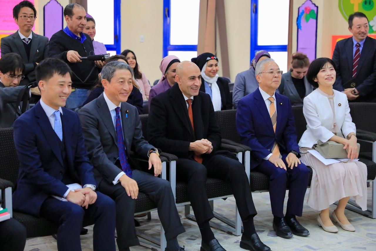 خلال زيارة المدرسة المصرية اليابانية بالعبور خلال زيارة المدرسة المصرية اليابانية بالعبور