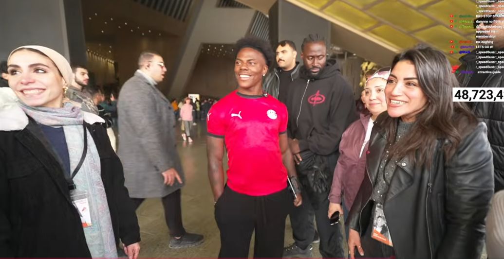 IShow Speed يزور المتحف المصرى الكبير (4)