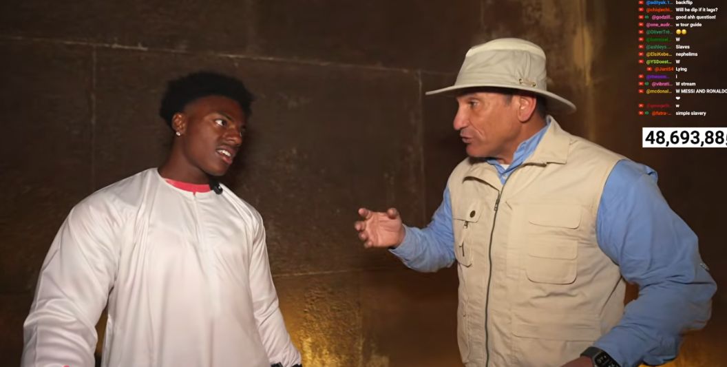 IShow Speed يزور المتحف المصرى الكبير (2)