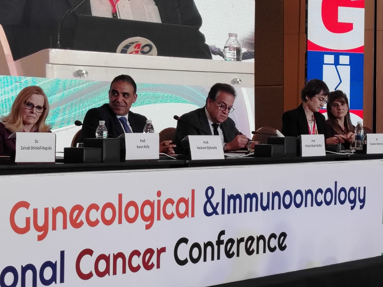 نائب رئيس الوزراء ود هشام الغزالي ورئيس الوكالة الدولية لابحاث السرطان نائب رئيس الوزراء ود هشام الغزالي ورئيس الوكالة الدولية لابحاث السرطان