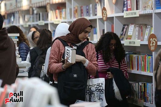 اجواء مميزة فى اليوم الخامس بمعرض الكتاب اجواء مميزة فى اليوم الخامس بمعرض الكتاب