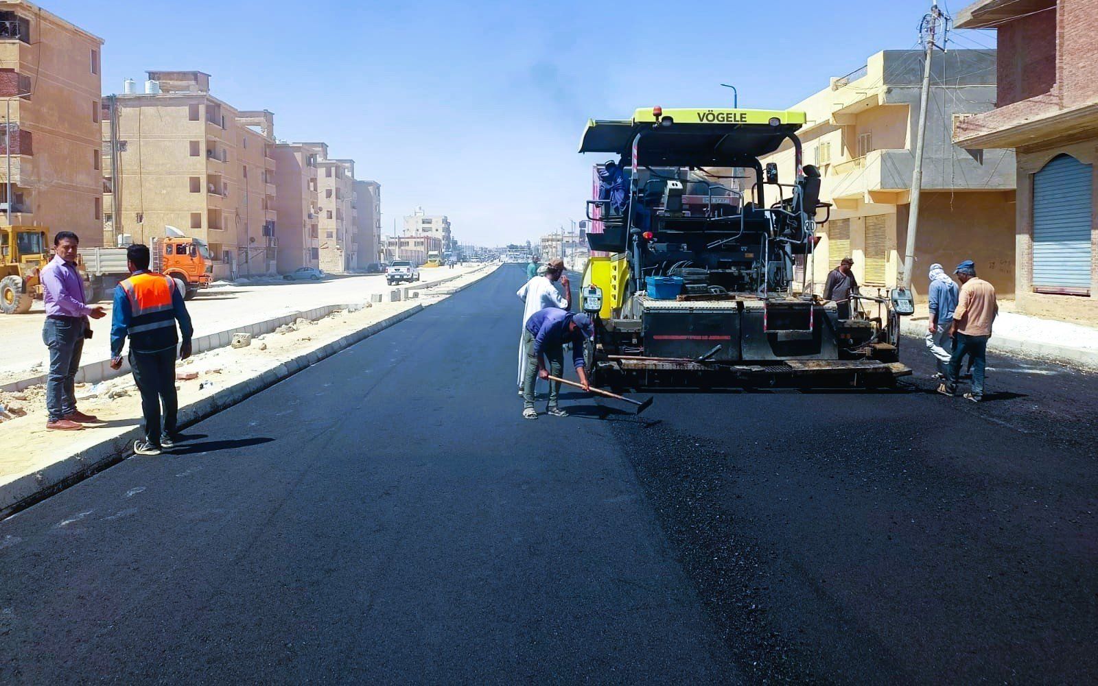 تطوير شبكة الطرق والشوارع بمطروح تطوير شبكة الطرق والشوارع بمطروح