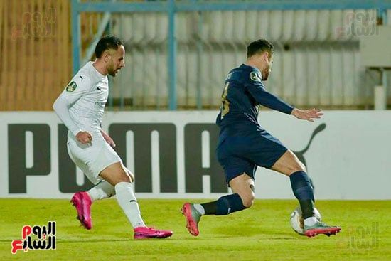 جانب من لقاء الزمالك والمصرى جانب من لقاء الزمالك والمصرى