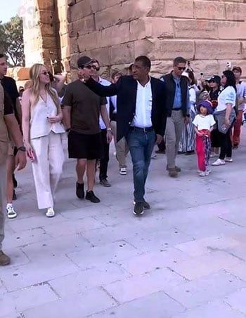 جولة-تيفانى-ترامب-داخل-معابد-الكرنك