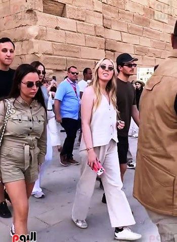 زيارة-تيفانى-ترامب-وزوجها-وأسرتها-معابد-الكرنك-بالأقصر