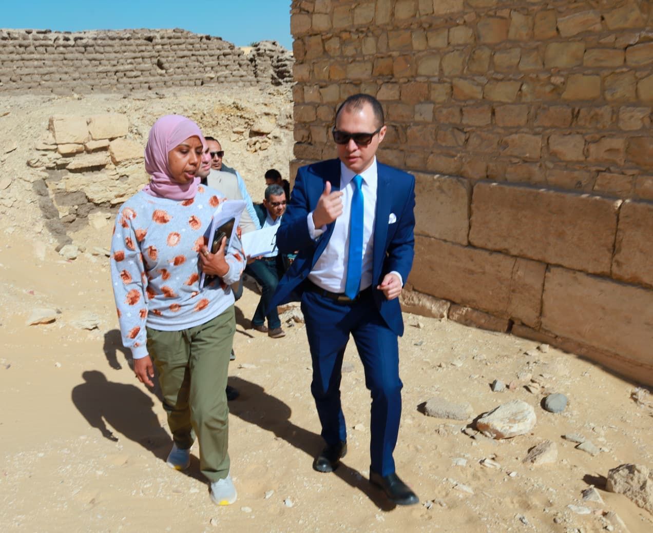 النيابة الإدارية تُعاين مقبرة «خنتي كا» بسقارة وتُصدر قرارات عاجلة (7)