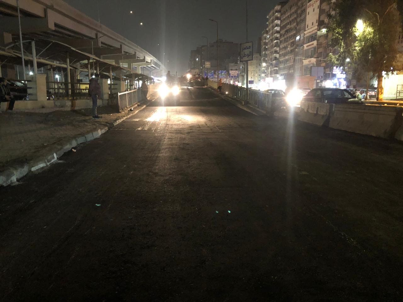 أعمال رصف مطلع كوبرى أرض اللواء أعمال رصف مطلع كوبرى أرض اللواء