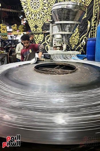 كنافة بلدي في شوارع الدقهلية كنافة بلدي في شوارع الدقهلية