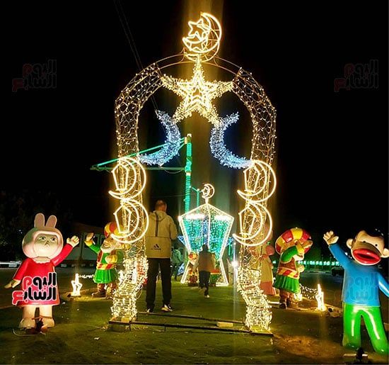 زينة رمضان فى مدينة الخارج زينة رمضان فى مدينة الخارج