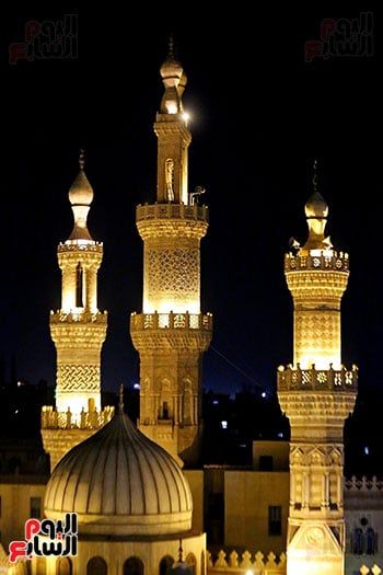 جانب من مأذن مسجد الحسين جانب من مأذن مسجد الحسين