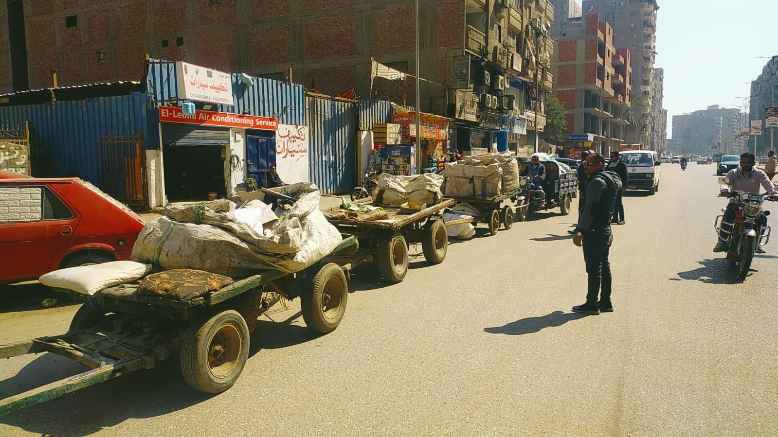 ضبط 24 عربة كارو وتروسيكل ضبط 24 عربة كارو وتروسيكل