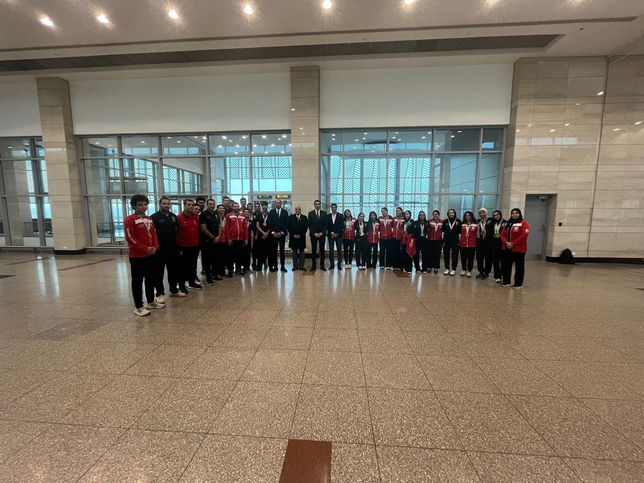 وزير الرياضة ومنتخب اسلاح وزير الرياضة ومنتخب اسلاح