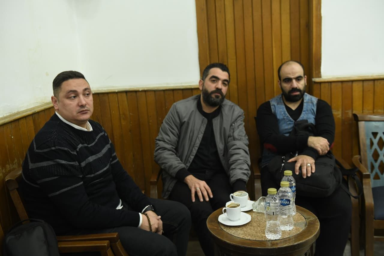 الزملاء فى عزاء محمود نصر الزملاء فى عزاء محمود نصر