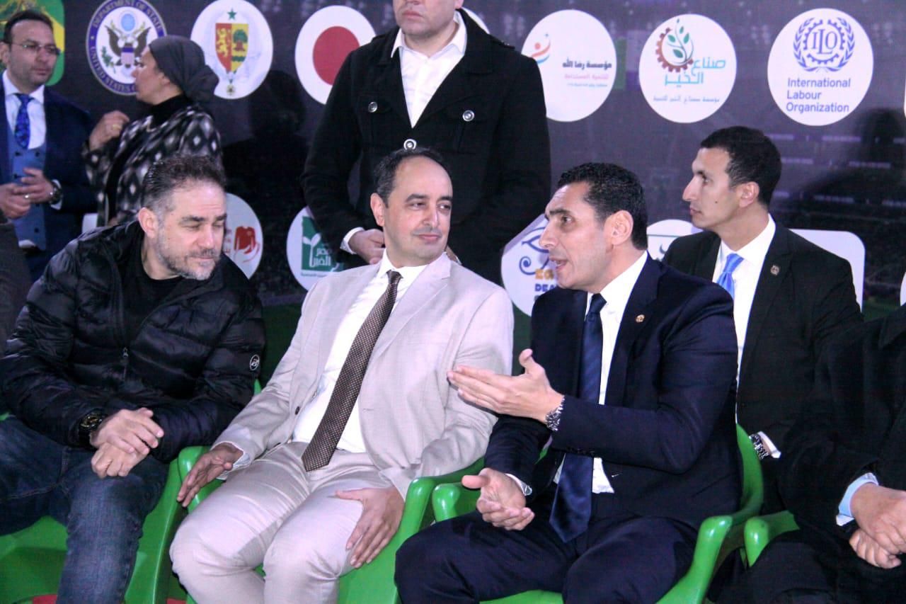 جوهر نبيل وزير الشباب والدكتور عمرو عثمان مدير صندوق مكافحة الإدمان جوهر نبيل وزير الشباب والدكتور عمرو عثمان مدير صندوق مكافحة الإدمان