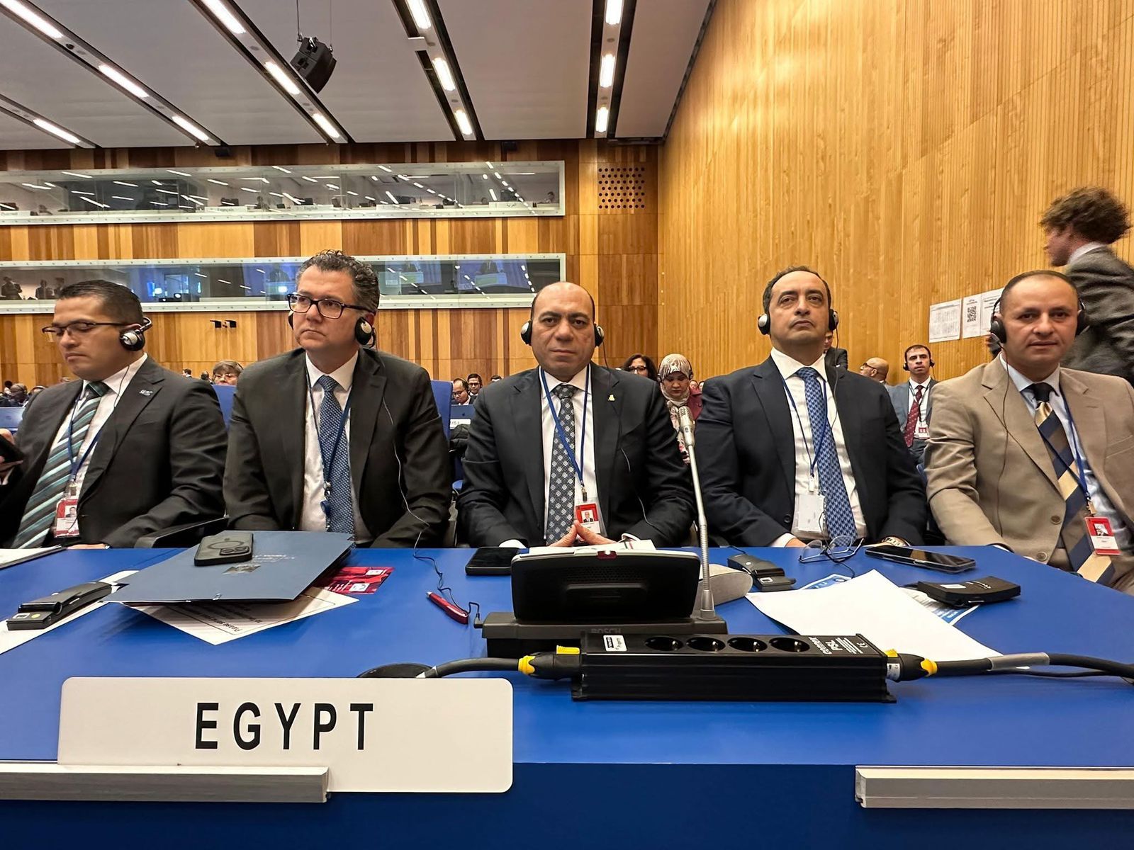 الدكتور عمرو عثمان والسفير محمد نصر واللواء مفيد فوزى والكاتب الصحفى مدحت وهيه الدكتور عمرو عثمان والسفير محمد نصر واللواء مفيد فوزى والكاتب الصحفى مدحت وهيه