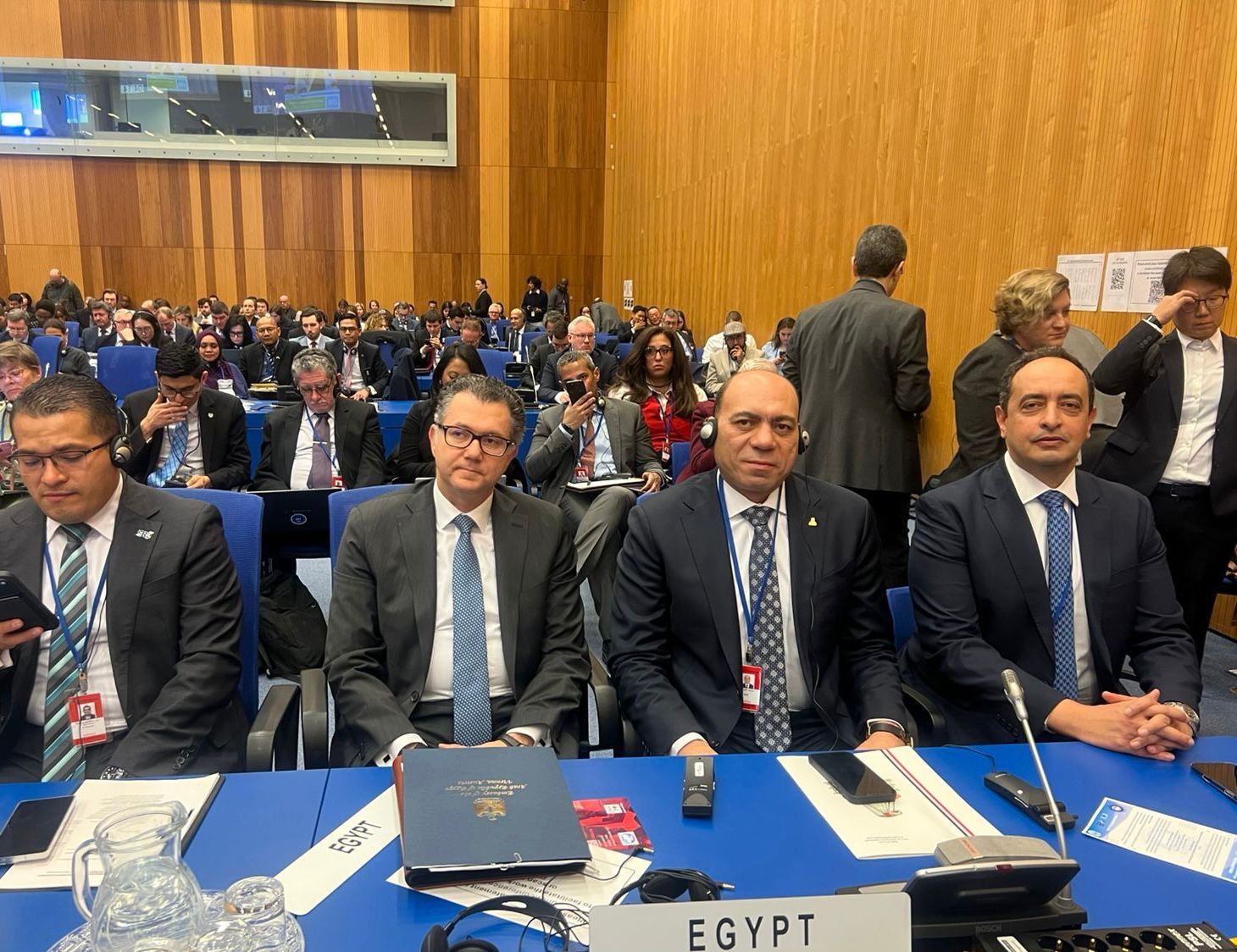 الدكتور عمرو عثمان والسفير محمد نصر واللواء مفيد فوزى الدكتور عمرو عثمان والسفير محمد نصر واللواء مفيد فوزى