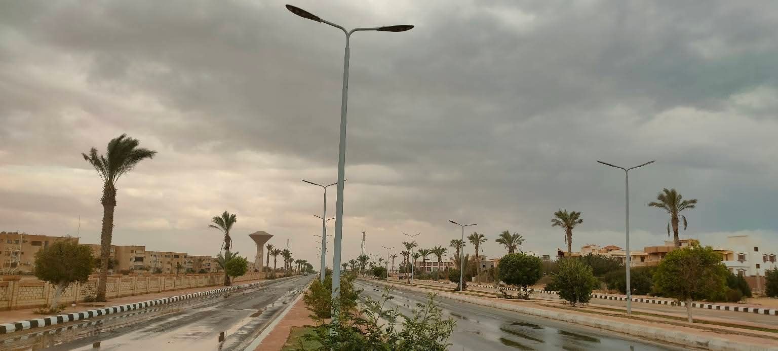 هطول أمطار شديدة بمدينة برأس سدر (2) هطول أمطار شديدة بمدينة برأس سدر (2)