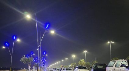 أمطار غزيرة على منطقة نجران