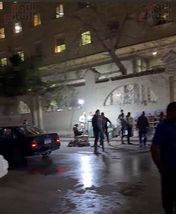 حرق فى القصر العينى حرق فى القصر العينى