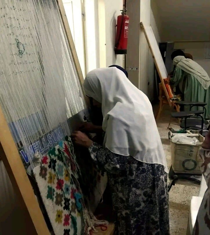 جانب من ورش التدرب بمركز بلاط جانب من ورش التدرب بمركز بلاط