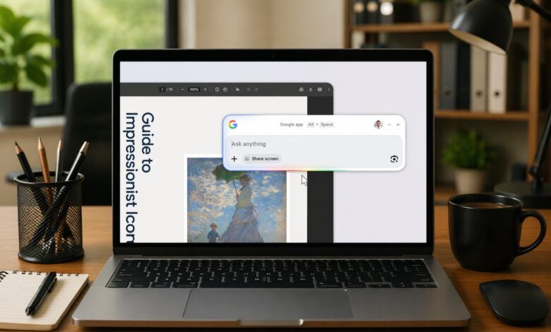جوجل تطلق تطبيقها الجديد لنظام ويندوز بقدرات بحث وذكاء اصطناعي مُدمجة