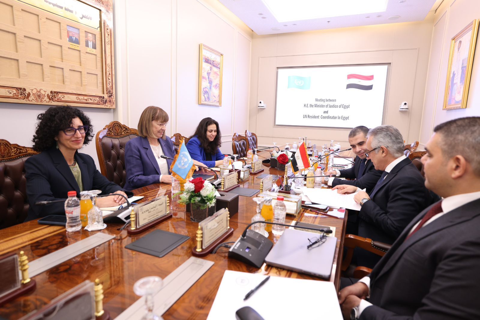 وزير العدل يلتقي المنسقة المقيمة للأمم المتحدة في مصر (3) وزير العدل يلتقي المنسقة المقيمة للأمم المتحدة في مصر (3)