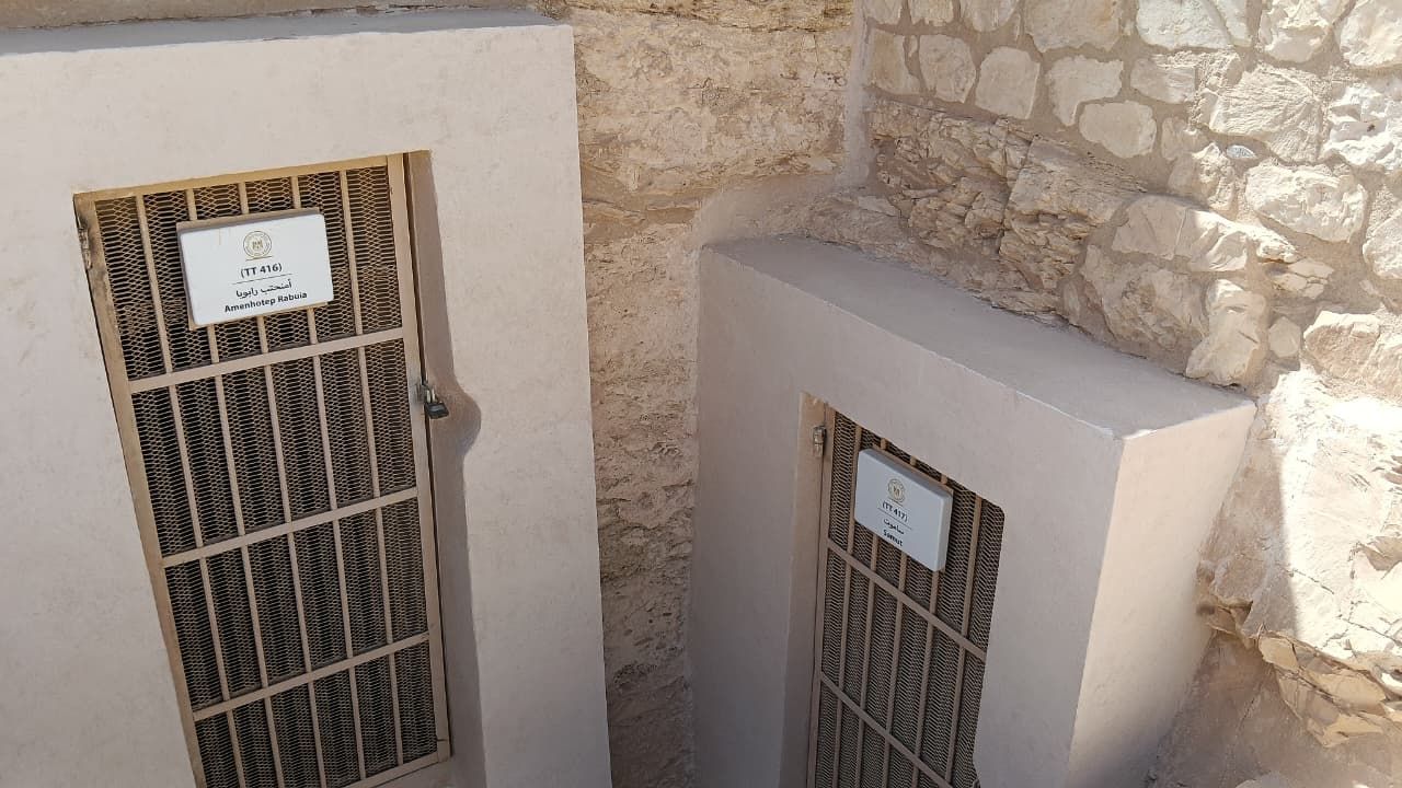 المقابر الجديدة قبل فتحها رسمياً أمام الجمهور بالبر الغربى المقابر الجديدة قبل فتحها رسمياً أمام الجمهور بالبر الغربى