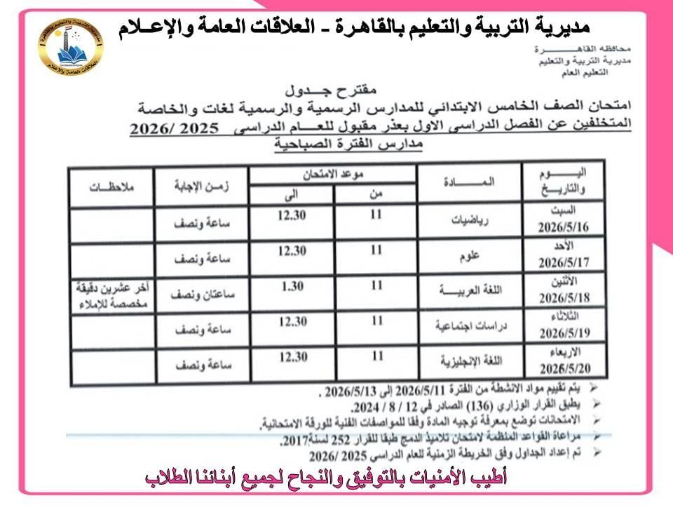 امتحانات الفصل الدراسي الثاني بالقاهرة (13)