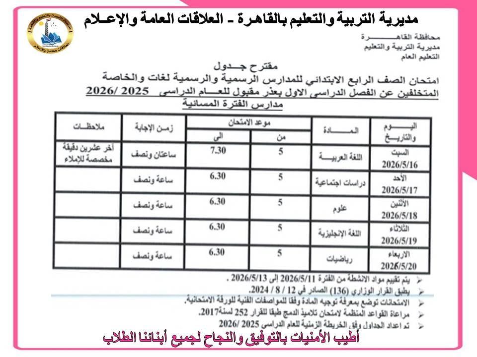 امتحانات الفصل الدراسي الثاني بالقاهرة (10)