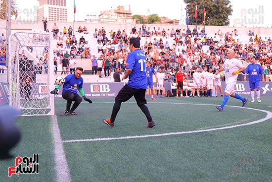 جانب من المباراة جانب من المباراة
