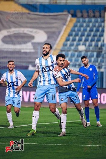 أحتفال لاعبي بيراميدز بالهدف أحتفال لاعبي بيراميدز بالهدف