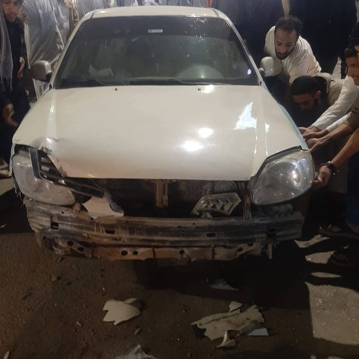 تصادم عدد من السيارات بمطروح تصادم عدد من السيارات بمطروح