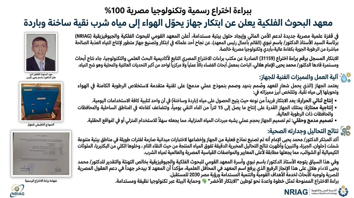 ابتكار جهاز يحوّل الهواء إلى مياه شرب نقية ساخنة وباردة (2) ابتكار جهاز يحوّل الهواء إلى مياه شرب نقية ساخنة وباردة (2)