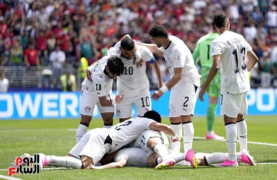 احتفال لاهبى منتخب مصر بالهدف الأول احتفال لاهبى منتخب مصر بالهدف الأول