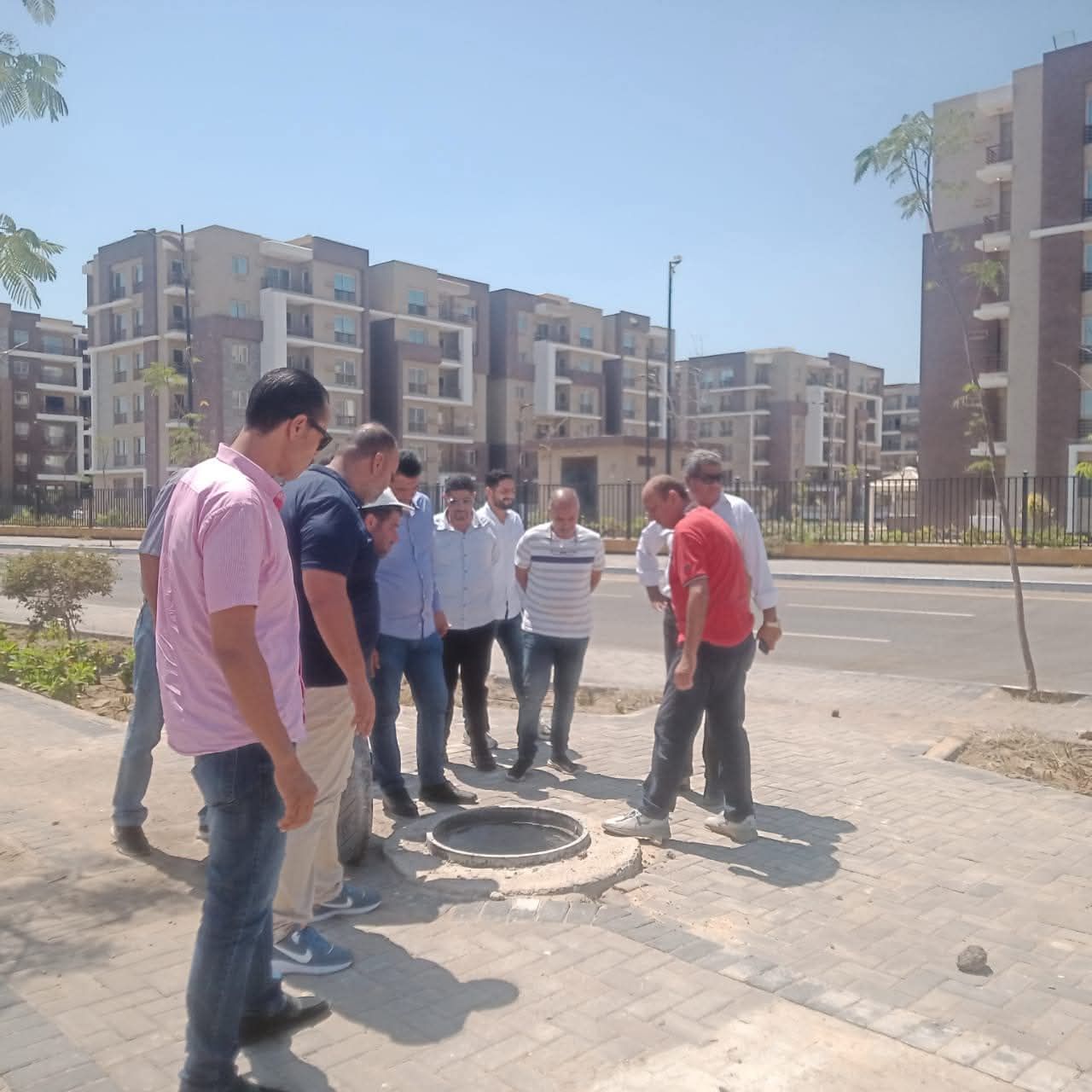 جولات متابعة العمل بمدينة المنصورة الجديدة جولات متابعة العمل بمدينة المنصورة الجديدة