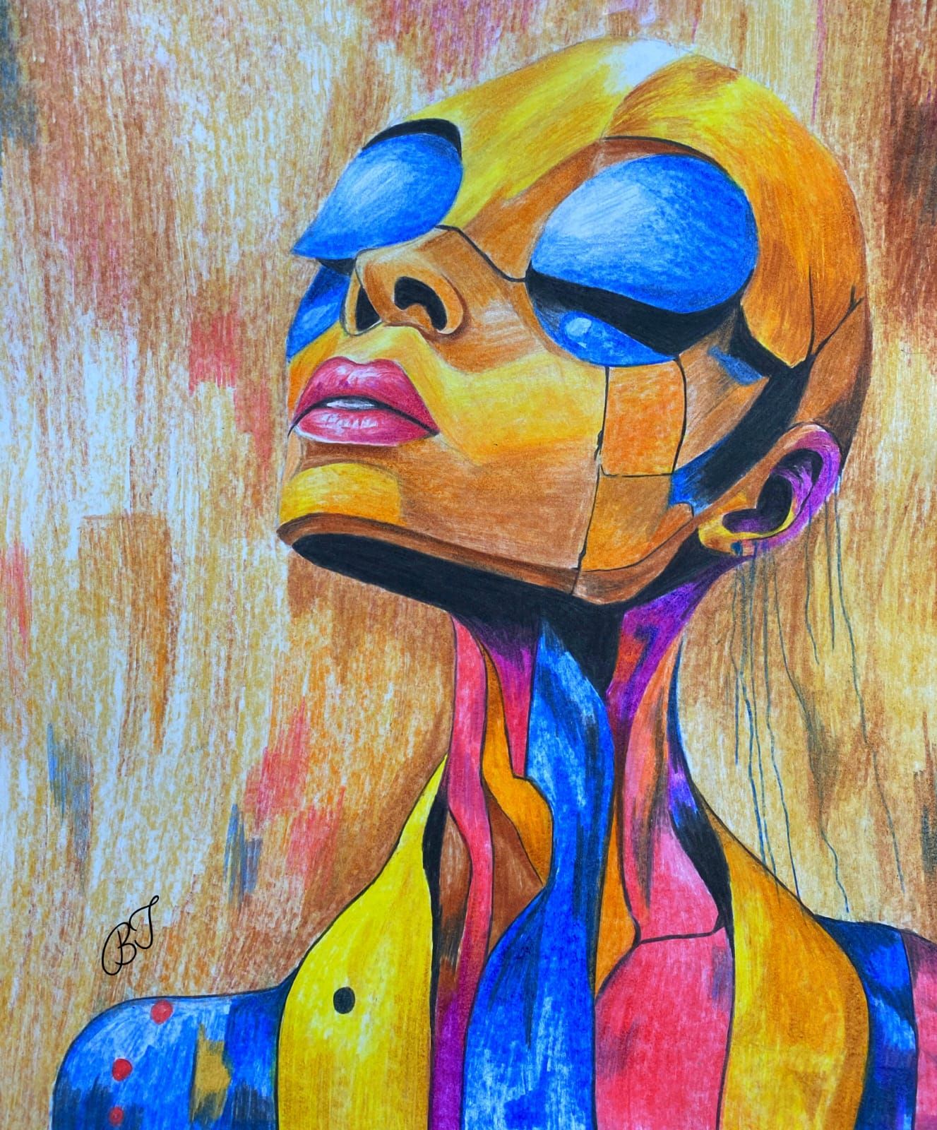 ابداع بسنت في رسم اللوحة ابداع بسنت في رسم اللوحة