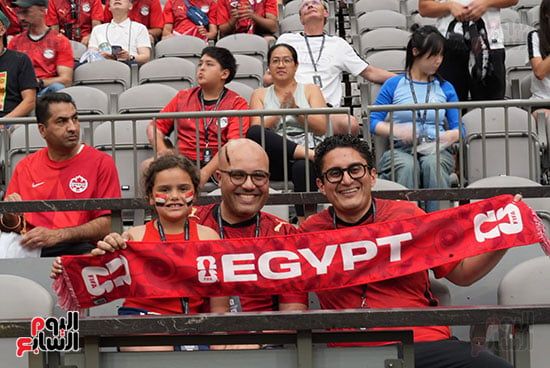 الجماهير المصرية من ملعب المباراة الجماهير المصرية من ملعب المباراة