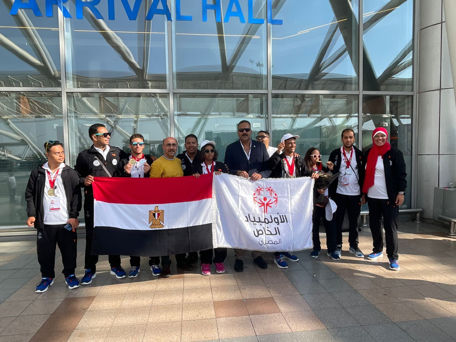 وزيرة التضامن تهنيء أبطال بعثة الأولمبياد الخاص (1) وزيرة التضامن تهنيء أبطال بعثة الأولمبياد الخاص (1)