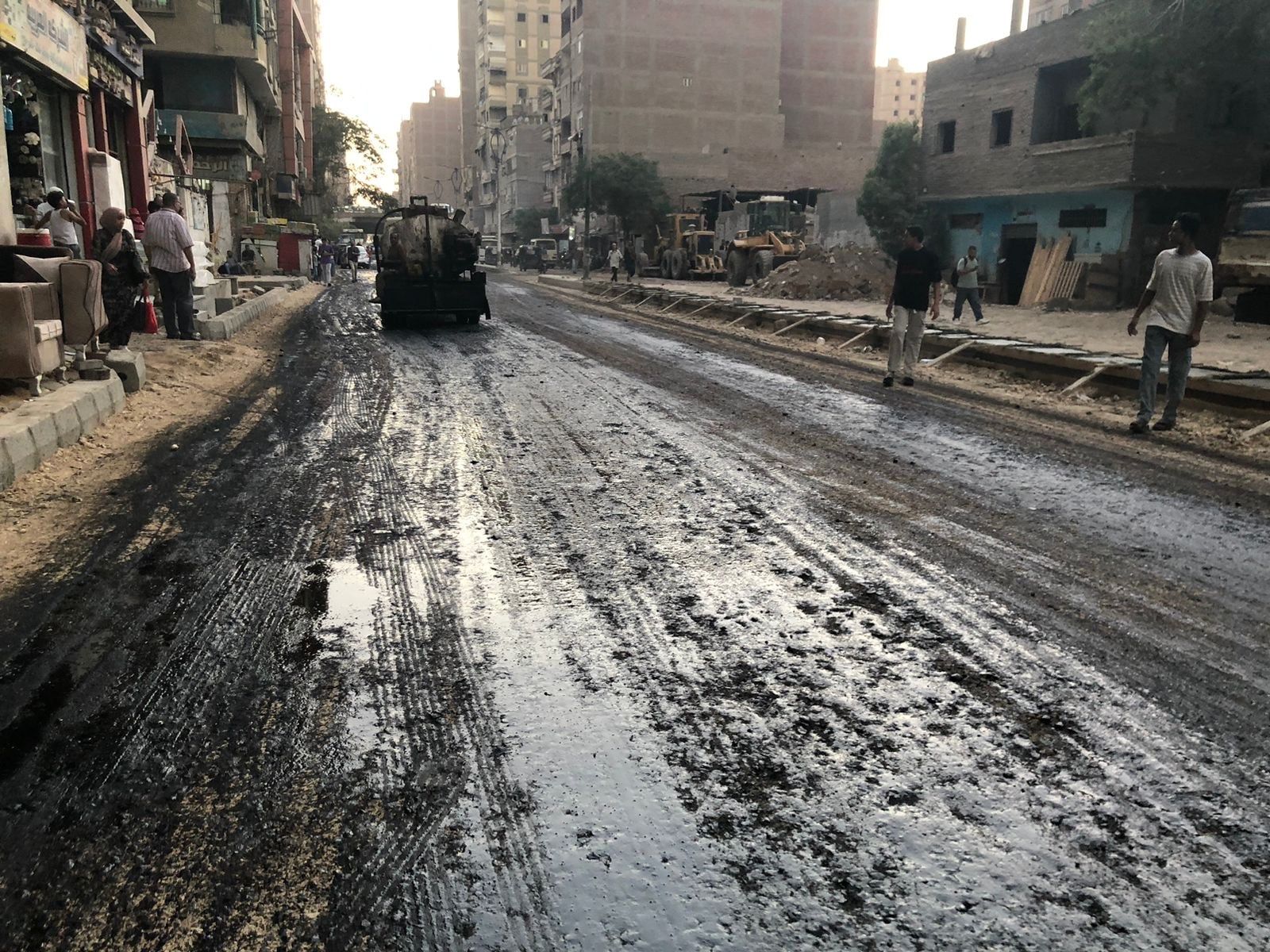رصف شارع ناهيا ببولاق الدكرور رصف شارع ناهيا ببولاق الدكرور