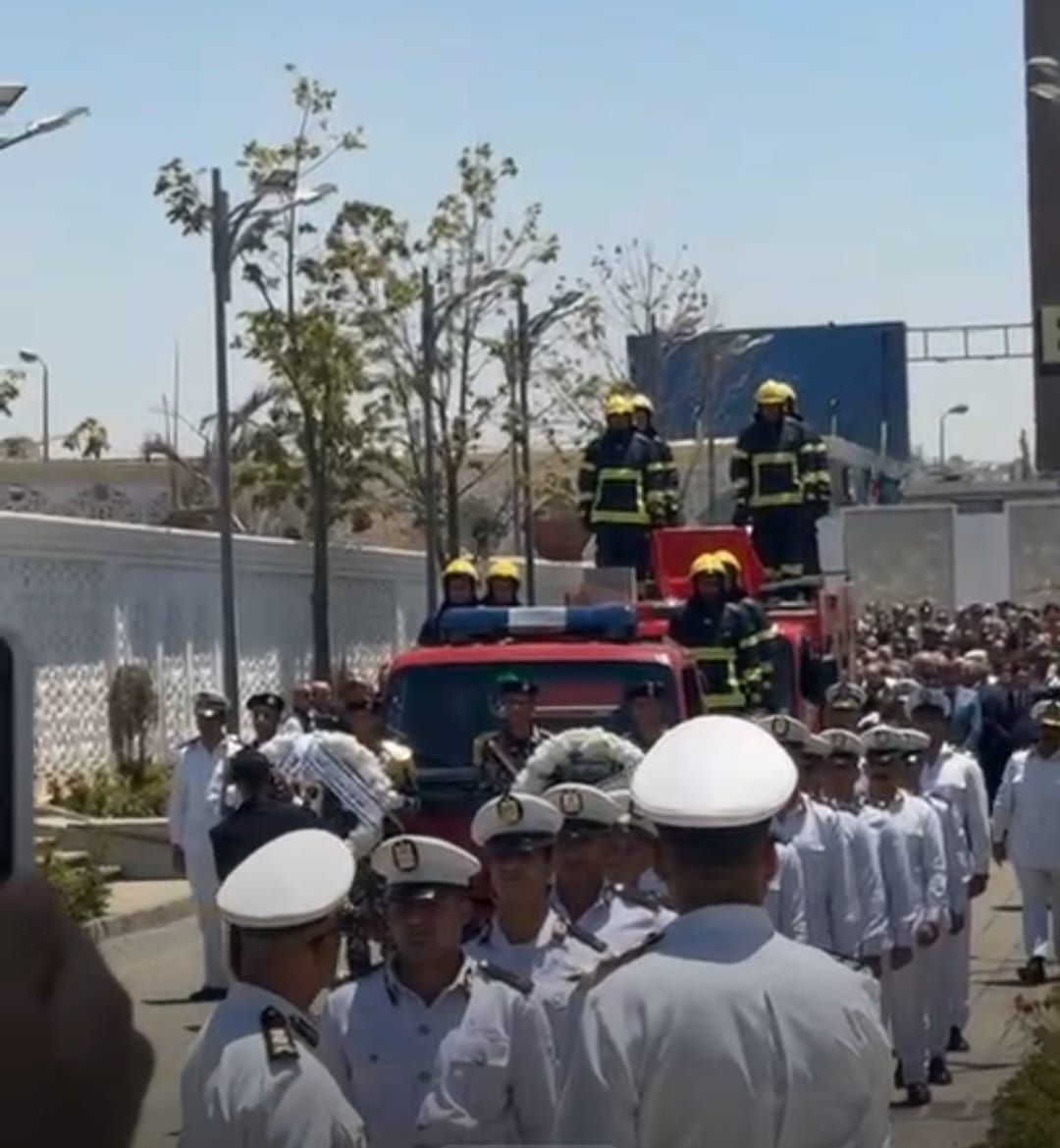 تشييع جنازة اللواء الدكتور محمد الشربيني مدير الإدارة العامة للحماية المدنية بالقاهرة (2)