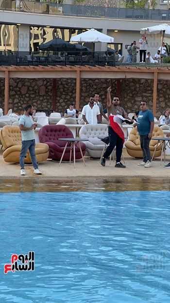 مدينة الجلالة تستقبل الجماهير لمتابعة مواجهة الفراعنة وأستراليا مدينة الجلالة تستقبل الجماهير لمتابعة مواجهة الفراعنة وأستراليا