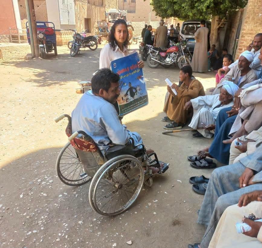 توعيات إرشادية بالأقصر حول الأمراض الوبائية وأهمية التحصين توعيات إرشادية بالأقصر حول الأمراض الوبائية وأهمية التحصين