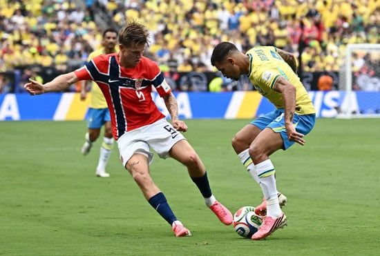 النرويج والبرازيل مباريات دور الــ 16 النرويج والبرازيل مباريات دور الــ 16